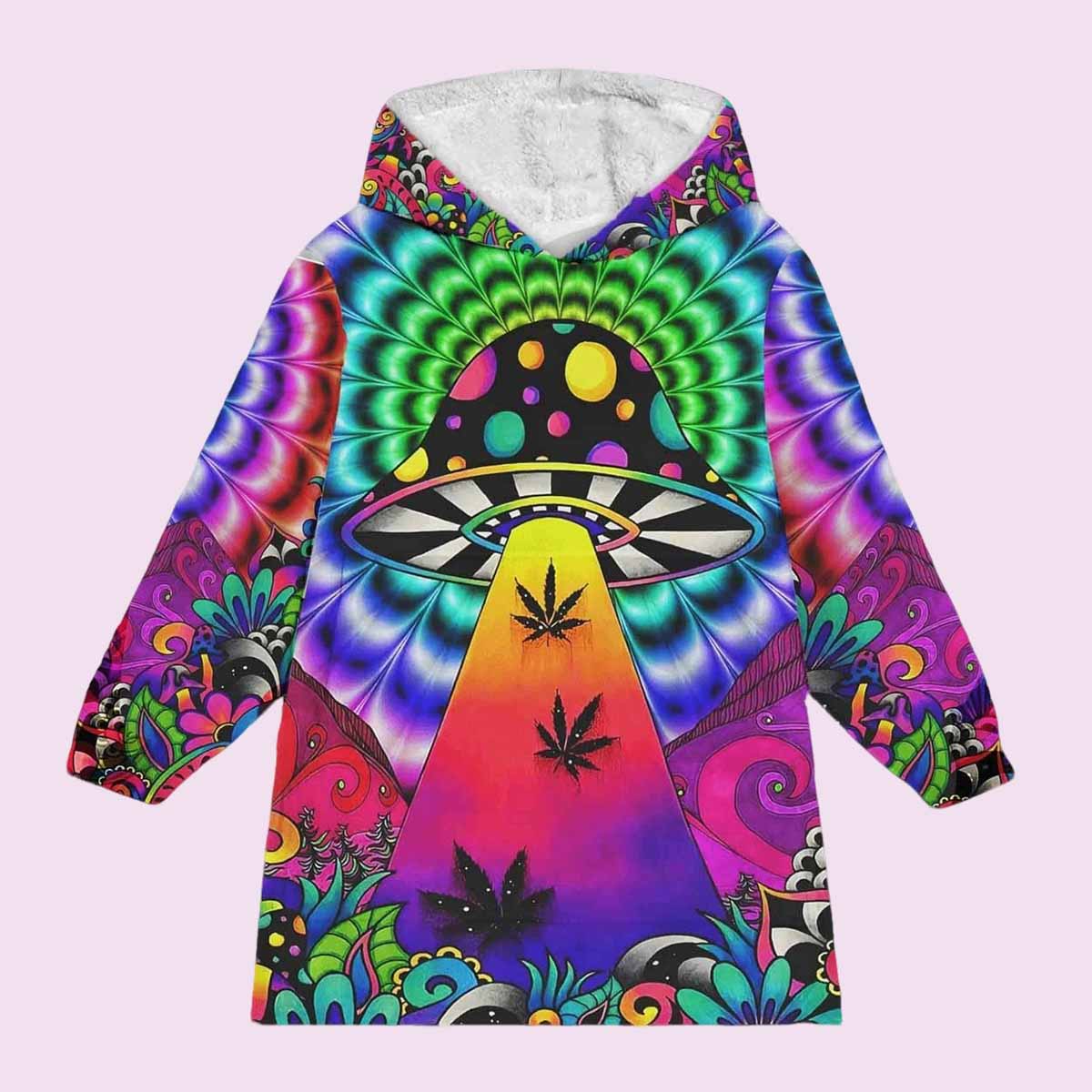 Psychedelic Mushroom Blanket Hoodie Psychedelic Mushroom Blanket Hoodie