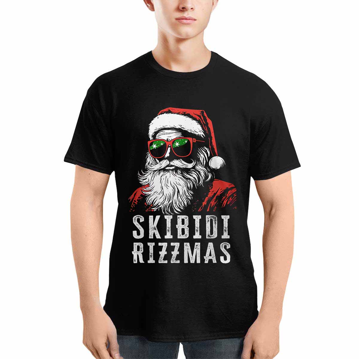 Santa Skibidi Rizzmas Shirt Santa Skibidi Rizzmas Shirt