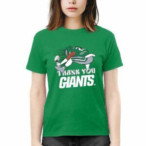 Saquon Barkley Backwards Hurdle Thank You Giants Shirt