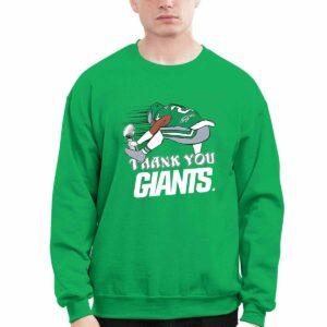 Saquon Barkley Backwards Hurdle Thank You Giants Shirt1