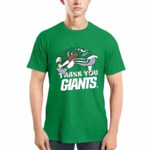 Saquon Barkley Backwards Hurdle Thank You Giants Shirt23
