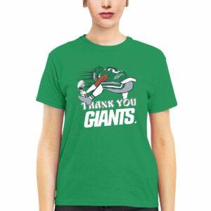 Saquon Barkley Backwards Hurdle Thank You Giants Shirt5