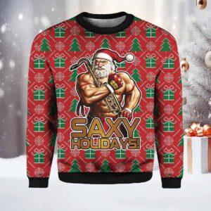 Saxy Holidays Ugly Christmas Sweater