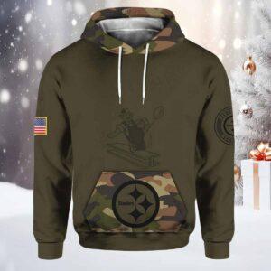 Steelers 2024 Salute To Service Camo Hoodie