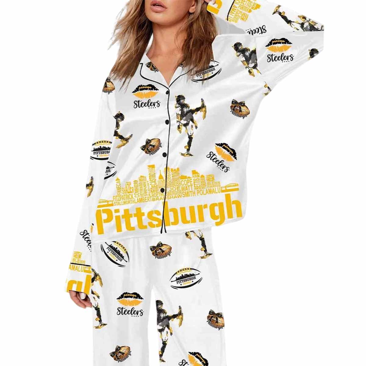 Steelers Football Pajama Set Steelers Football Pajama Set