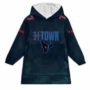 Texans Football Unisex Blanket Hoodie Texans Football Unisex Blanket Hoodie