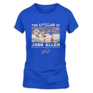 The Legend Of Josh Allen First QB With Pass Shirt The Legend Of Josh Allen First QB With Pass Shirt