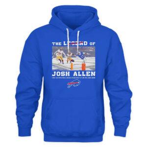 The Legend Of Josh Allen First QB With Pass Shirt