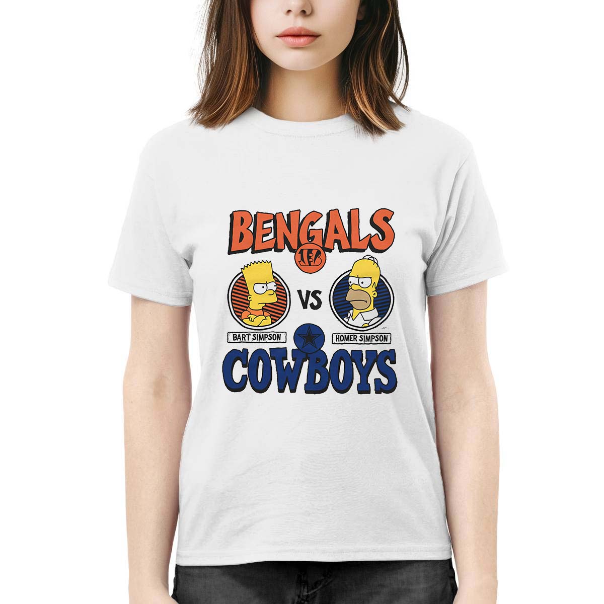 The Simpsons x Bengals Vs Cowboys Shirt The Simpsons x Bengals Vs Cowboys Shirt