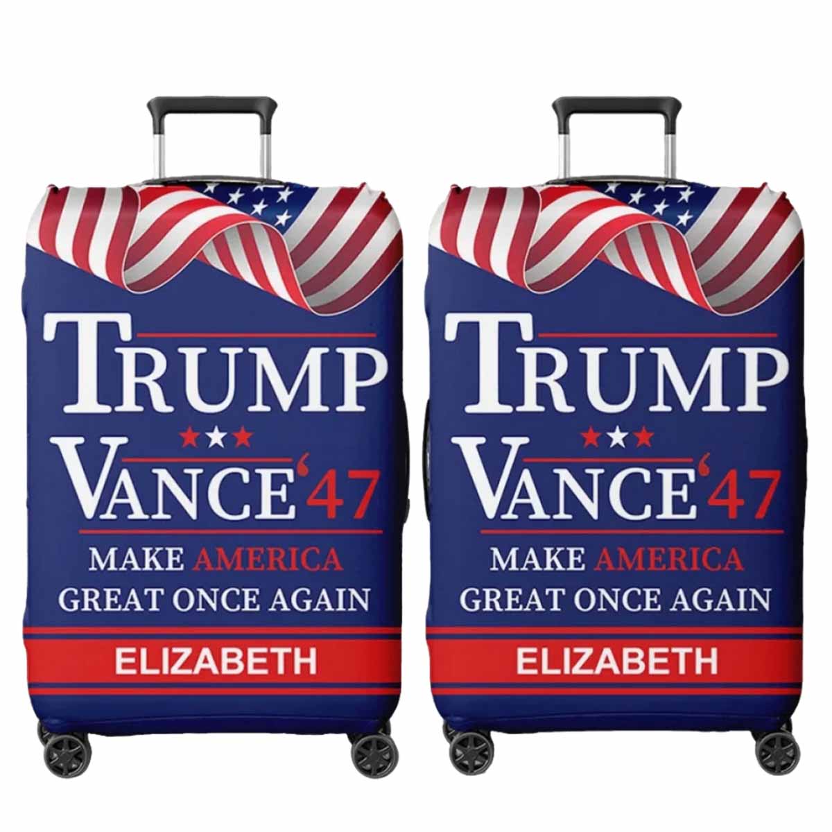 Trump Vance Make America Great Once Again Luggage Cover Trump Vance Make America Great Once Again Luggage Cover