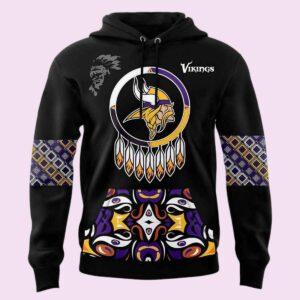 Vikings 2024 Native American Heritage Month Hoodie Vikings 2024 Native American Heritage Month Hoodie