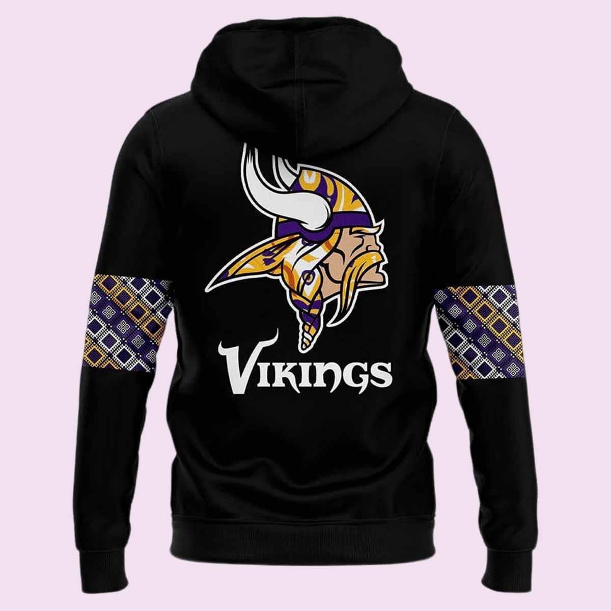 Vikings 2024 Native American Heritage Month Hoodie Vikings 2024 Native American Heritage Month Hoodie