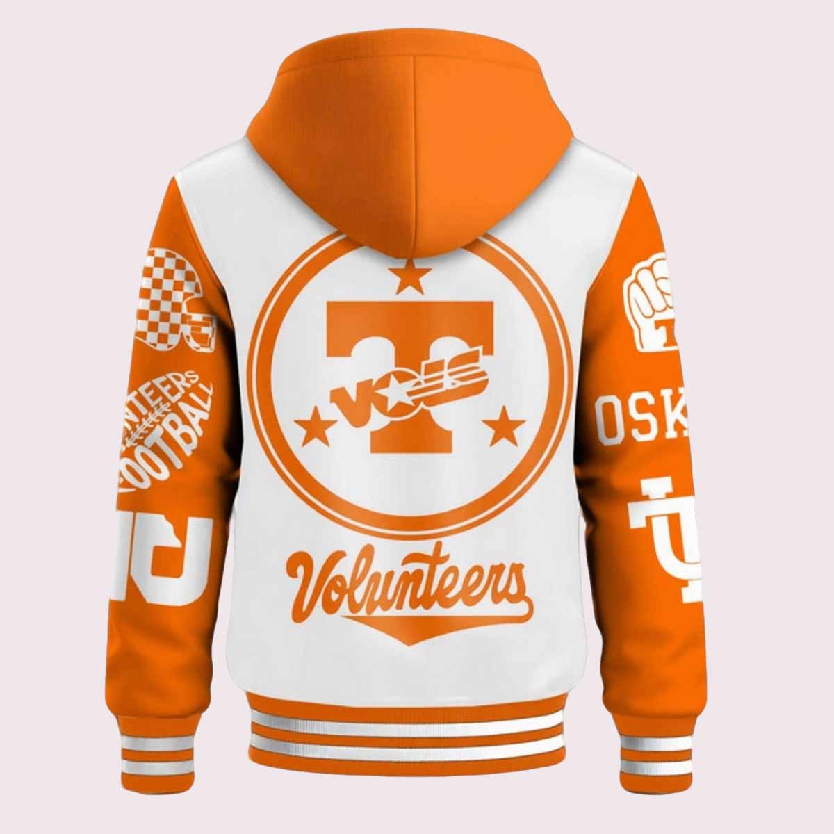 Volunteers Football Hooded Baseball Jacket Volunteers Football Hooded Baseball Jacket