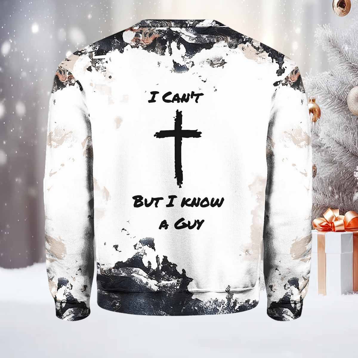 Women’s I Can’t But I Know A Guy Print Round Neck Sweatshirt Women’s I Can’t But I Know A Guy Print Round Neck Sweatshirt