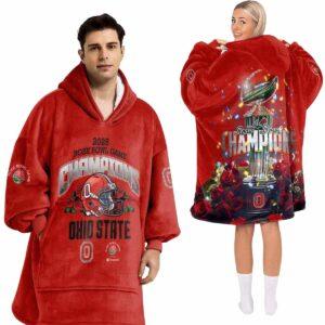 2025 Rose Bowl Game Champions Buckeyes Football Unisex Blanket Hoodie