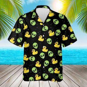 Alien Duck Hawaiian Shirt Alien Duck Hawaiian Shirt