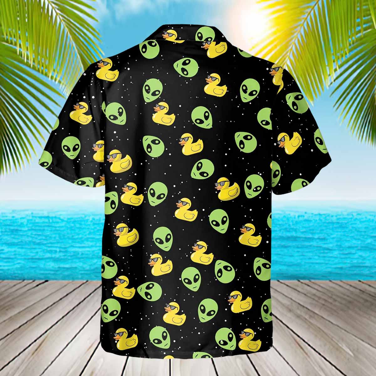 Alien Duck Hawaiian Shirt Alien Duck Hawaiian Shirt
