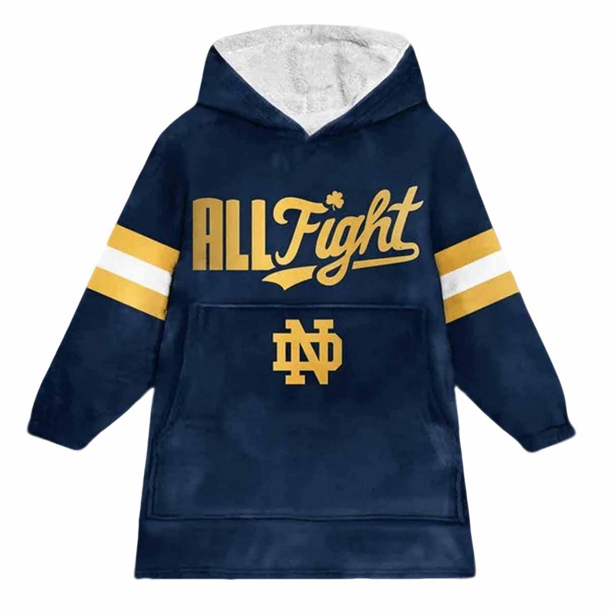 All Fight Notre Dame Football Unisex Blanket Hoodie All Fight Notre Dame Football Unisex Blanket Hoodie