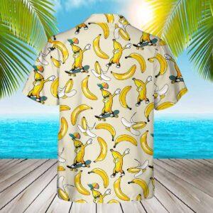 Banana Skateboarding Hawaiian Shirt