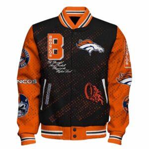 Broncos Football Varsity Bomber Jacket Broncos Football Varsity Bomber Jacket