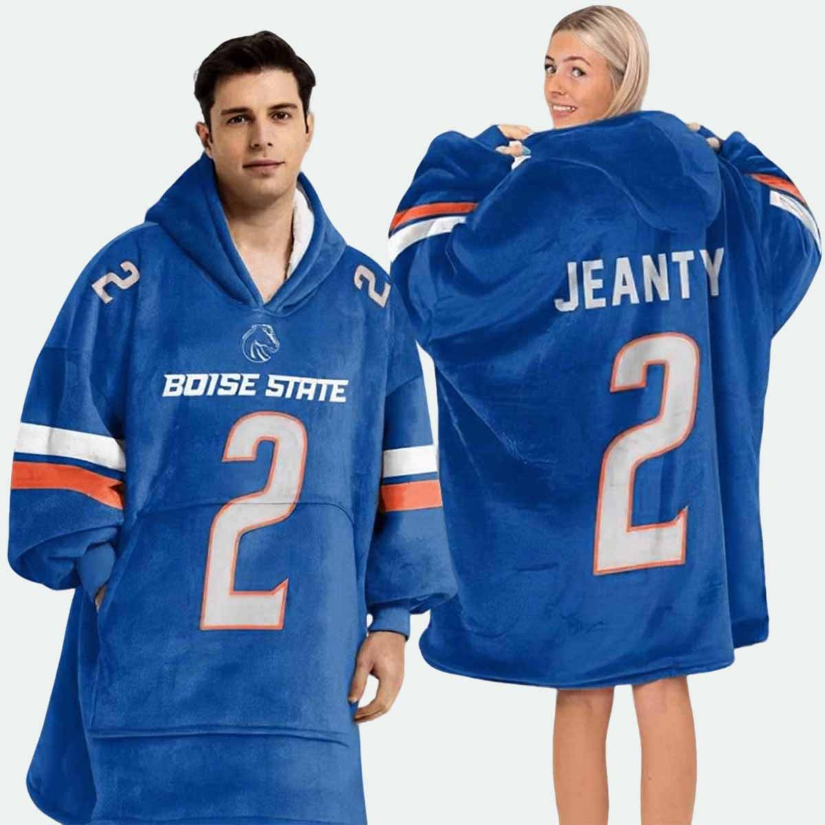 Broncos Jeanty 2 Football Unisex Blanket Hoodie Broncos Jeanty 2 Football Unisex Blanket Hoodie