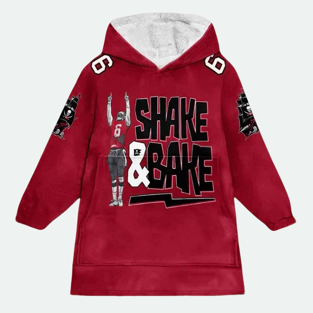 Buccaneers Shake And Bake Football Blanket Hoodie Buccaneers Shake And Bake Football Blanket Hoodie