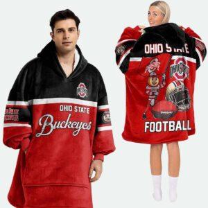 Buckeyes Football Unisex Blanket Hoodie