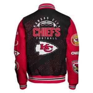 Chiefs Football Varsity Bomber Jacket 1 Chiefs Football Varsity Bomber Jacket