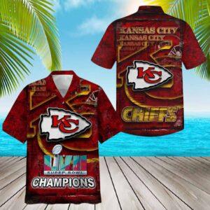 Chiefs S*per Bowl LVII Champions Hawaiian Shirt Chiefs S*per Bowl LVII Champions Hawaiian Shirt