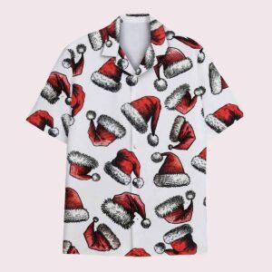 Christmas Santa Claus Hat Hawaiian Shirt