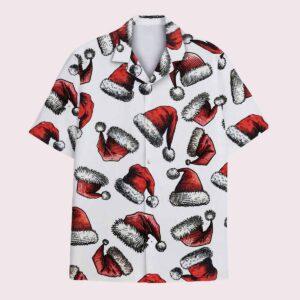 Christmas Santa Claus Hat Hawaiian Shirt