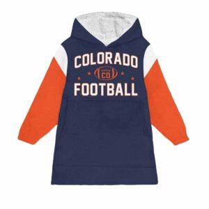 Colorado Football Blanket Hoodie Colorado Football Blanket Hoodie