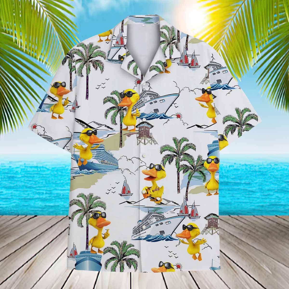 Cruise Duck Hawaiian Shirt Cruise Duck Hawaiian Shirt