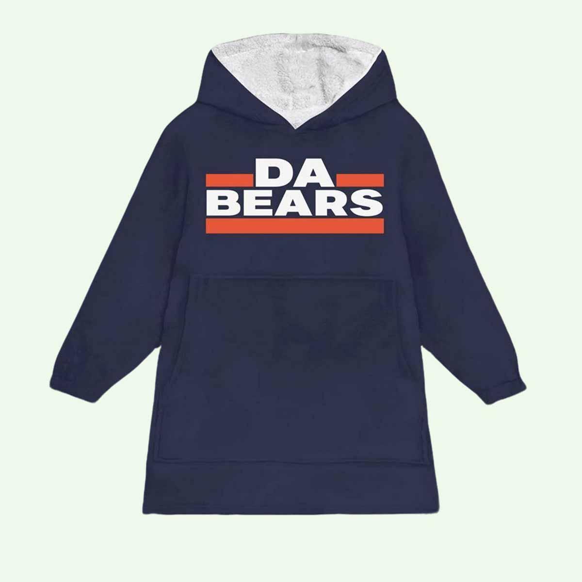 Da Bears Football Blanket Hoodie Da Bears Football Blanket Hoodie