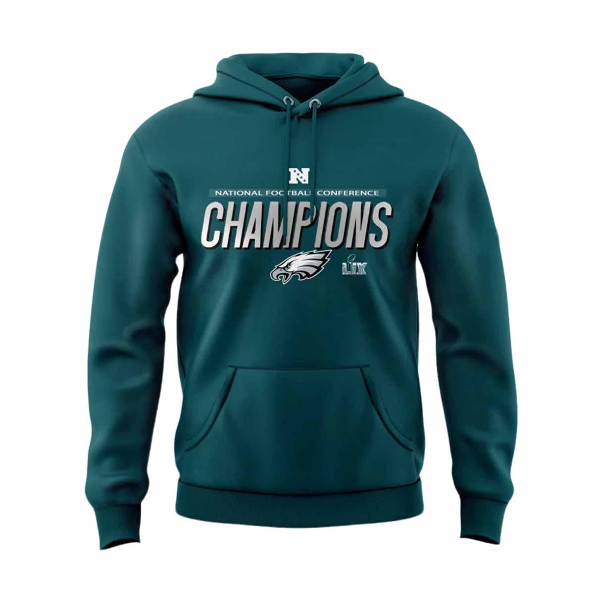 Eagles Champions LIX 2024 Hoodie Eagles Champions LIX 2024 Hoodie