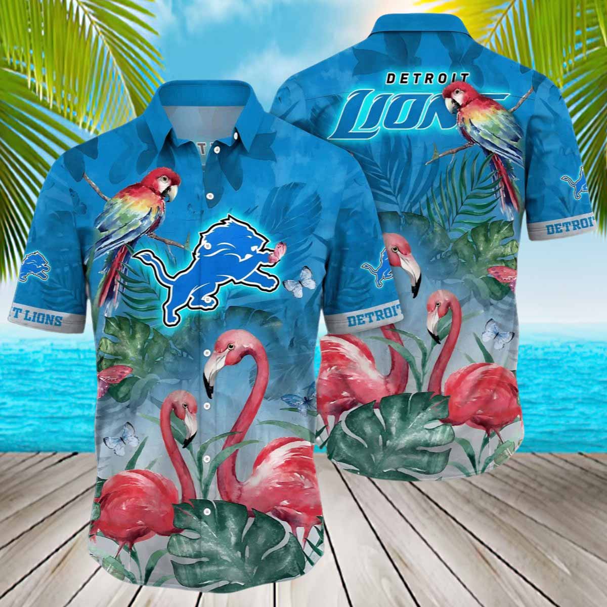 Flamingo Bird Lions Aloha Hawaiian Shirt Flamingo Bird Lions Aloha Hawaiian Shirt
