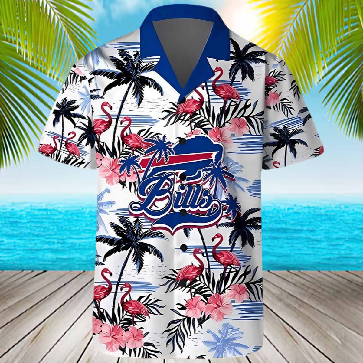 Flamingo Hibiscus Bills Hawaiian Shirt Flamingo Hibiscus Bills Hawaiian Shirt