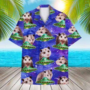 Galaxy Opossum Hawaiian Shirt Galaxy Opossum Hawaiian Shirt