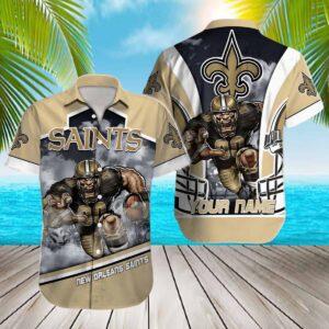Gridiron Beast Personalized Saints Hawaiian Shirt Gridiron Beast Personalized Saints Hawaiian Shirt