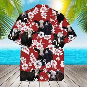 Hereford Cow Tropical Hawaiian Shirt
