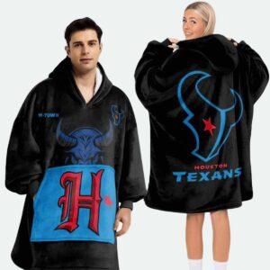 Houston Football Unisex Blanket Hoodie
