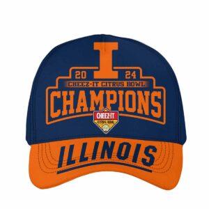 Illinois Cheez It Citrus Bowl Champions 2024 Hat Illinois Cheez It Citrus Bowl Champions 2024 Hat