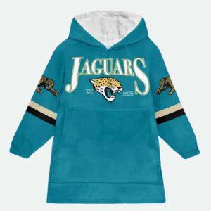 Jaguars Football Unisex Blanket Hoodie 1 Jaguars Football Unisex Blanket Hooodie