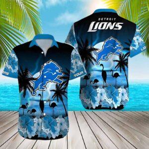 Lions Aloha Coconut Tree Pattern Hawaiian Shirt Lions Aloha Coconut Tree Pattern Hawaiian Shirt