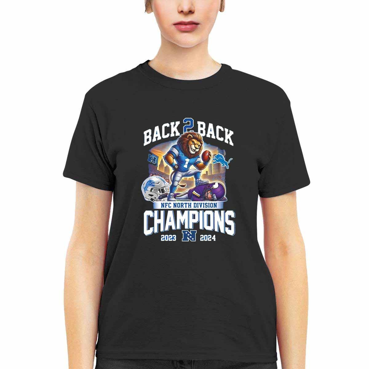 Lions Back Two Back North Division Champions 2024 Shirt Lions Back Two Back North Division Champions 2024 Shirt