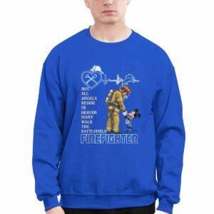 Lions Not All Angels Reside In Heaven Many Walk The Battlefield Firefighter Shirt12