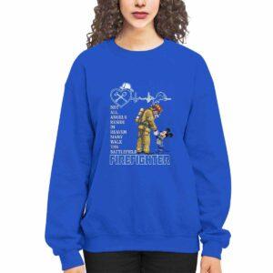 Lions Not All Angels Reside In Heaven Many Walk The Battlefield Firefighter Shirt34