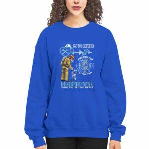 Lions Pray For California Firefighter Thank You For Your Service Shirt