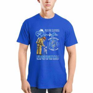 Lions Pray For California Firefighter Thank You For Your Service Shirt
