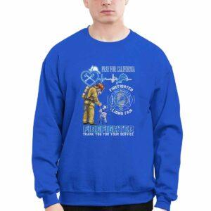 Lions Pray For California Firefighter Thank You For Your Service Shirt